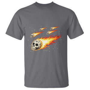 Skull Meteorite T Shirt Deep Space Asteroid Meteor Shower