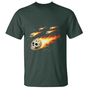 Skull Meteorite T Shirt Deep Space Asteroid Meteor Shower