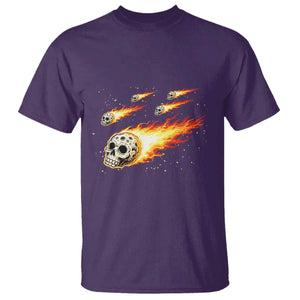 Skull Meteorite T Shirt Deep Space Asteroid Meteor Shower