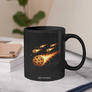 Cookie Meteor Shower Coffee Mug Funny Space Dessert