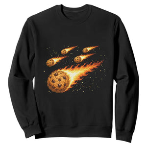 Cookie Meteor Shower Sweatshirt Funny Space Dessert