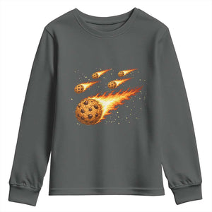 Cookie Meteor Shower Youth Sweatshirt Funny Space Dessert