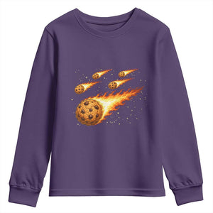 Cookie Meteor Shower Youth Sweatshirt Funny Space Dessert