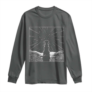 Meteor Shower Science Gift Long Sleeve Shirt Dog Watching Stars