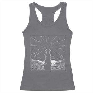 Meteor Shower Science Gift Racerback Tank Top Dog Watching Stars