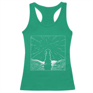 Meteor Shower Science Gift Racerback Tank Top Dog Watching Stars