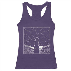 Meteor Shower Science Gift Racerback Tank Top Dog Watching Stars