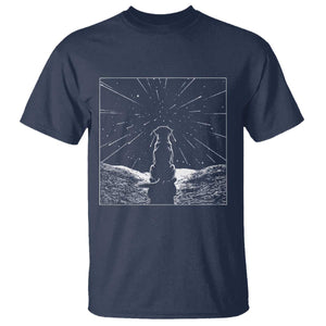 Meteor Shower Science Gift T Shirt Dog Watching Stars