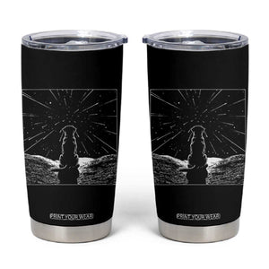 Meteor Shower Science Gift Tumbler Cup Dog Watching Stars