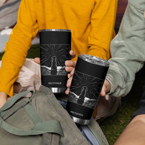 Meteor Shower Science Gift Tumbler Cup Dog Watching Stars
