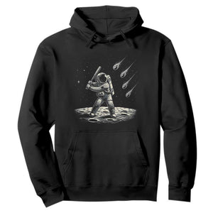 Funny Astronaut Smashing Meteors In Space Hoodie Astronomy Lover Gift