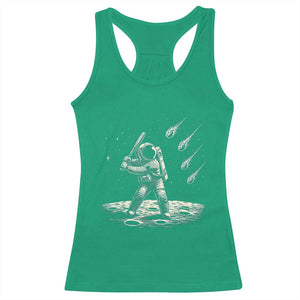 Funny Astronaut Smashing Meteors In Space Racerback Tank Top Astronomy Lover Gift