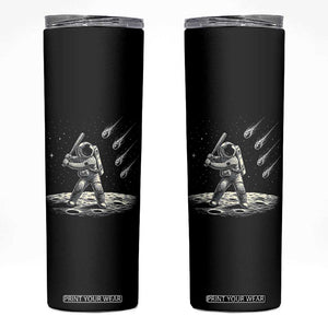 Funny Astronaut Smashing Meteors In Space Skinny Tumbler Astronomy Lover Gift
