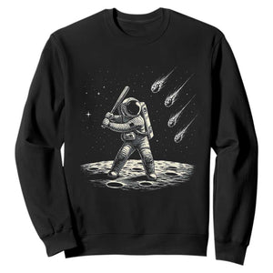 Funny Astronaut Smashing Meteors In Space Sweatshirt Astronomy Lover Gift