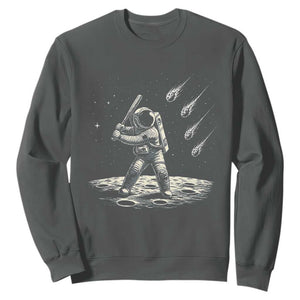 Funny Astronaut Smashing Meteors In Space Sweatshirt Astronomy Lover Gift