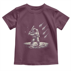 Funny Astronaut Smashing Meteors In Space Toddler T Shirt Astronomy Lover Gift