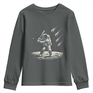 Funny Astronaut Smashing Meteors In Space Youth Sweatshirt Astronomy Lover Gift