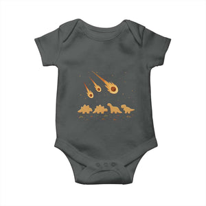 Funny Dino Chicken Nuggets Meteor Shower Baby Onesie Food Lover