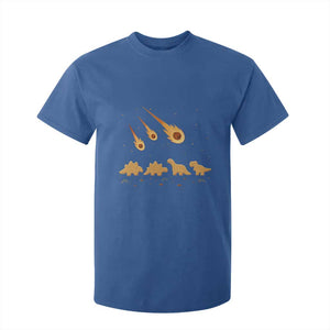 Funny Dino Chicken Nuggets Meteor Shower T Shirt For Kid Food Lover