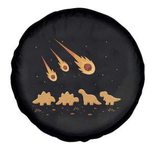 Funny Dino Chicken Nuggets Meteor Shower Spare Tire Cover Food Lover