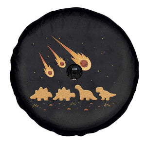 Funny Dino Chicken Nuggets Meteor Shower Spare Tire Cover Food Lover