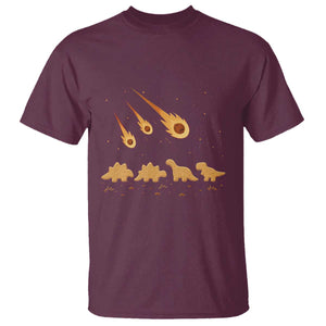 Funny Dino Chicken Nuggets Meteor Shower T Shirt Food Lover