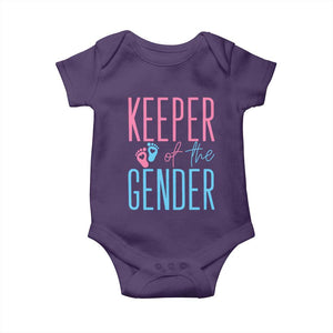 Funny Gender Reveal Party Baby Onesie Keeper Of The Gender