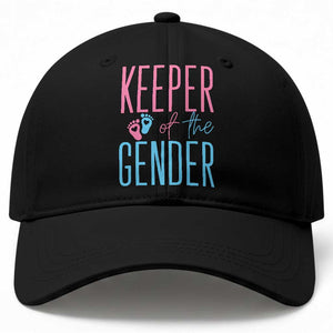 Funny Gender Reveal Party Baseball Cap Keeper Of The Gender