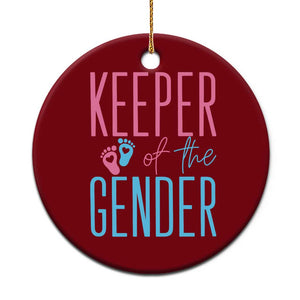 Funny Gender Reveal Party Ceramic Ornament Keeper Of The Gender