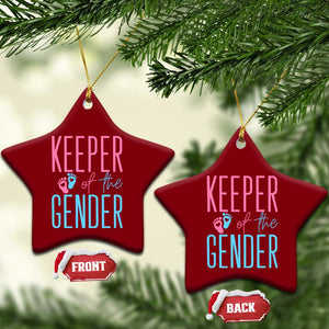 Funny Gender Reveal Party Ceramic Ornament Keeper Of The Gender