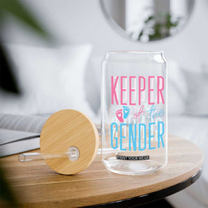 Funny Gender Reveal Party Glass Can Keeper Of The Gender