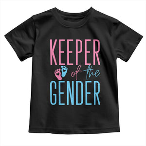 Funny Gender Reveal Party Toddler T Shirt Keeper Of The Gender