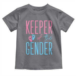 Funny Gender Reveal Party Toddler T Shirt Keeper Of The Gender
