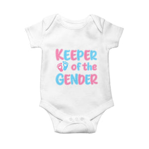 Funny Pregnancy Announcement Baby Onesie Keeper Of The Gender