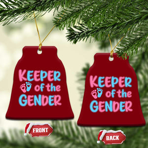 Funny Pregnancy Announcement Ceramic Ornament Keeper Of The Gender