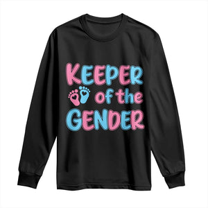 Funny Pregnancy Announcement Long Sleeve Shirt Keeper Of The Gender
