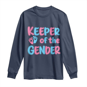 Funny Pregnancy Announcement Long Sleeve Shirt Keeper Of The Gender