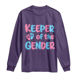 Funny Pregnancy Announcement Long Sleeve Shirt Keeper Of The Gender