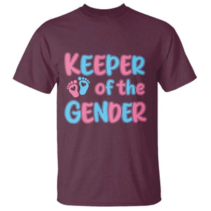 Funny Pregnancy Announcement T Shirt Keeper Of The Gender