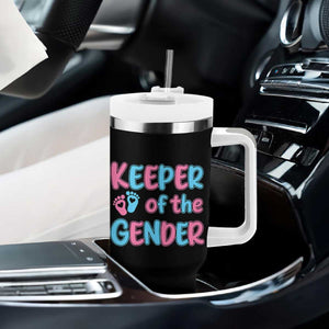 Funny Pregnancy Announcement Tumbler With Handle Keeper Of The Gender