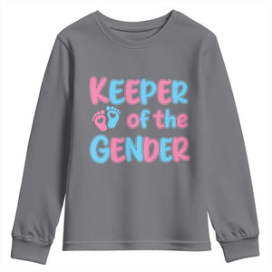 Funny Pregnancy Announcement Youth Sweatshirt Keeper Of The Gender