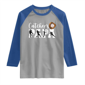 Catchers Papa Raglan Shirt Funny Gift For Catcher Player TS12 Sport Gray Royal Print Your Wear