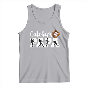 Catchers Papa Tank Top Funny Gift For Catcher Player TS12 Athletic Heather Print Your Wear