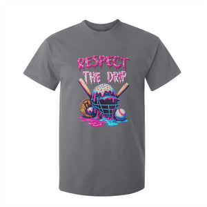 Funny Respect The Drip Baseball Mask T Shirt For Kid Sports Lover TS12 Charcoal Print Your Wear