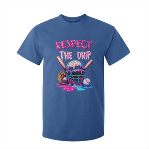 Funny Respect The Drip Baseball Mask T Shirt For Kid Sports Lover TS12 Royal Blue Print Your Wear