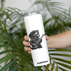 Rock And Roll Dachshund Skinny Tumbler Dog Playing Guitar Music Lover TS12 Print Your Wear