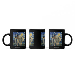 White Buffalo Woman Coffee Mug North American Native Legends Starry Night Inspired Art TS12 Print Your Wear