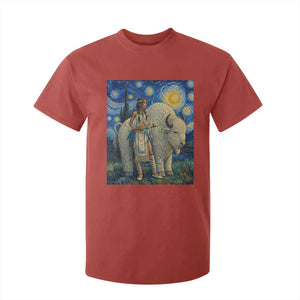 White Buffalo Woman T Shirt For Kid North American Native Legends Starry Night Inspired Art TS12 Red Print Your Wear