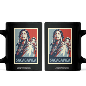 Womens History Month Sacagawea Coffee Mug Native American Heritage Graphic