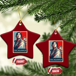 Womens History Month Sacagawea Ceramic Ornament Native American Heritage Graphic